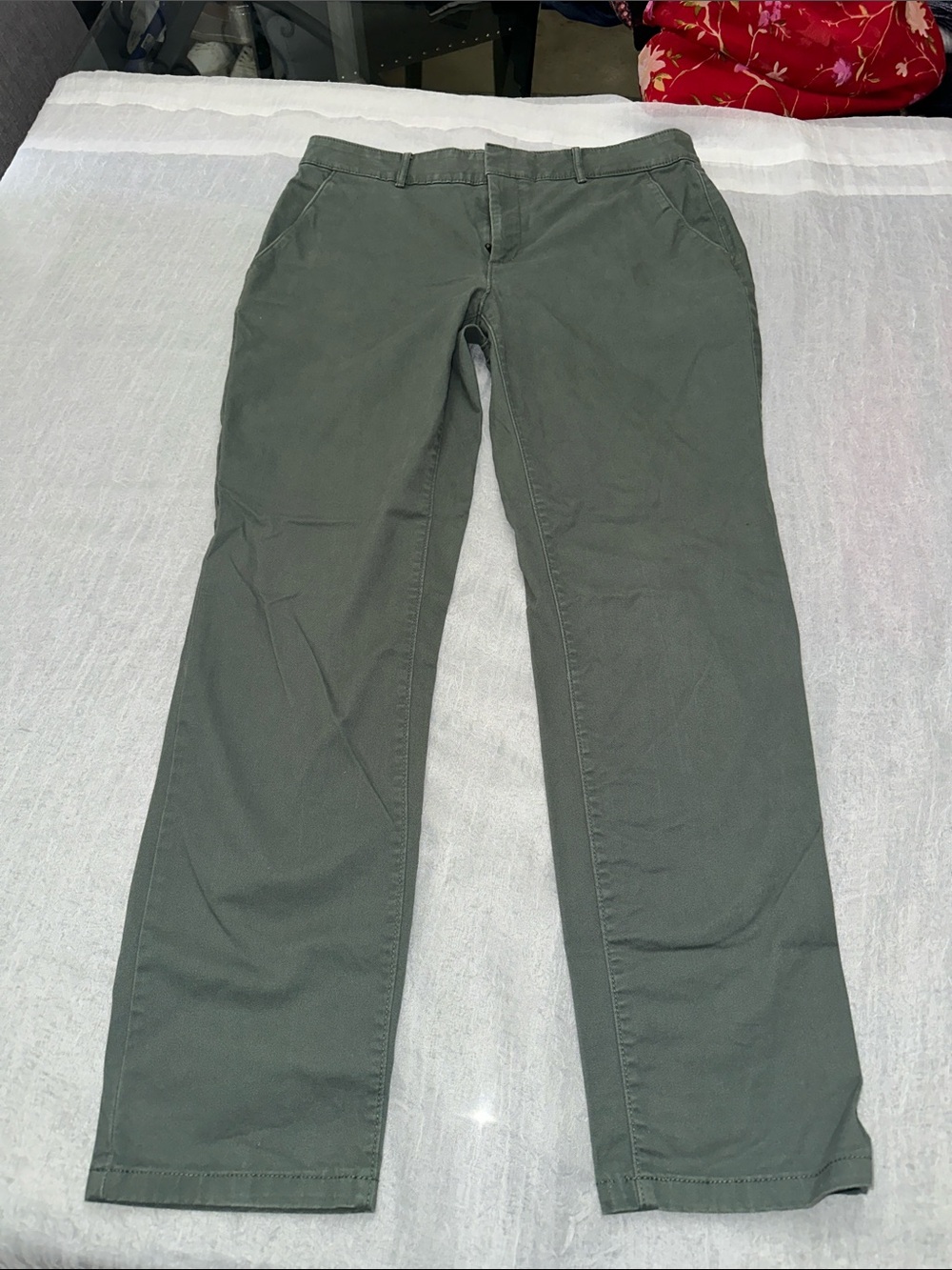 Loft Olive Green Casual Chino Pants